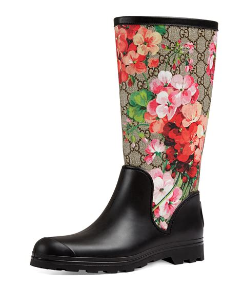 gucci rain boots pink